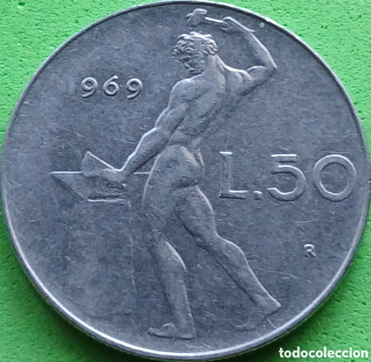 Monedas antiguas de Europa: Italia 50 liras 1969 km#95.1