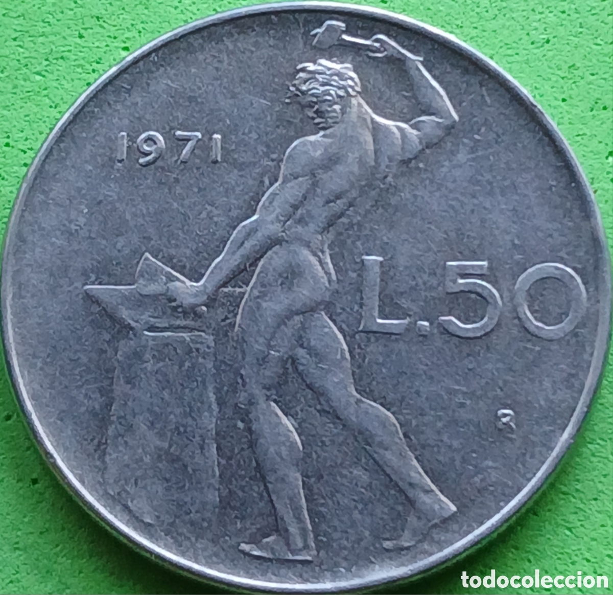 Monedas antiguas de Europa: Italia 50 liras 1971 km#95.1