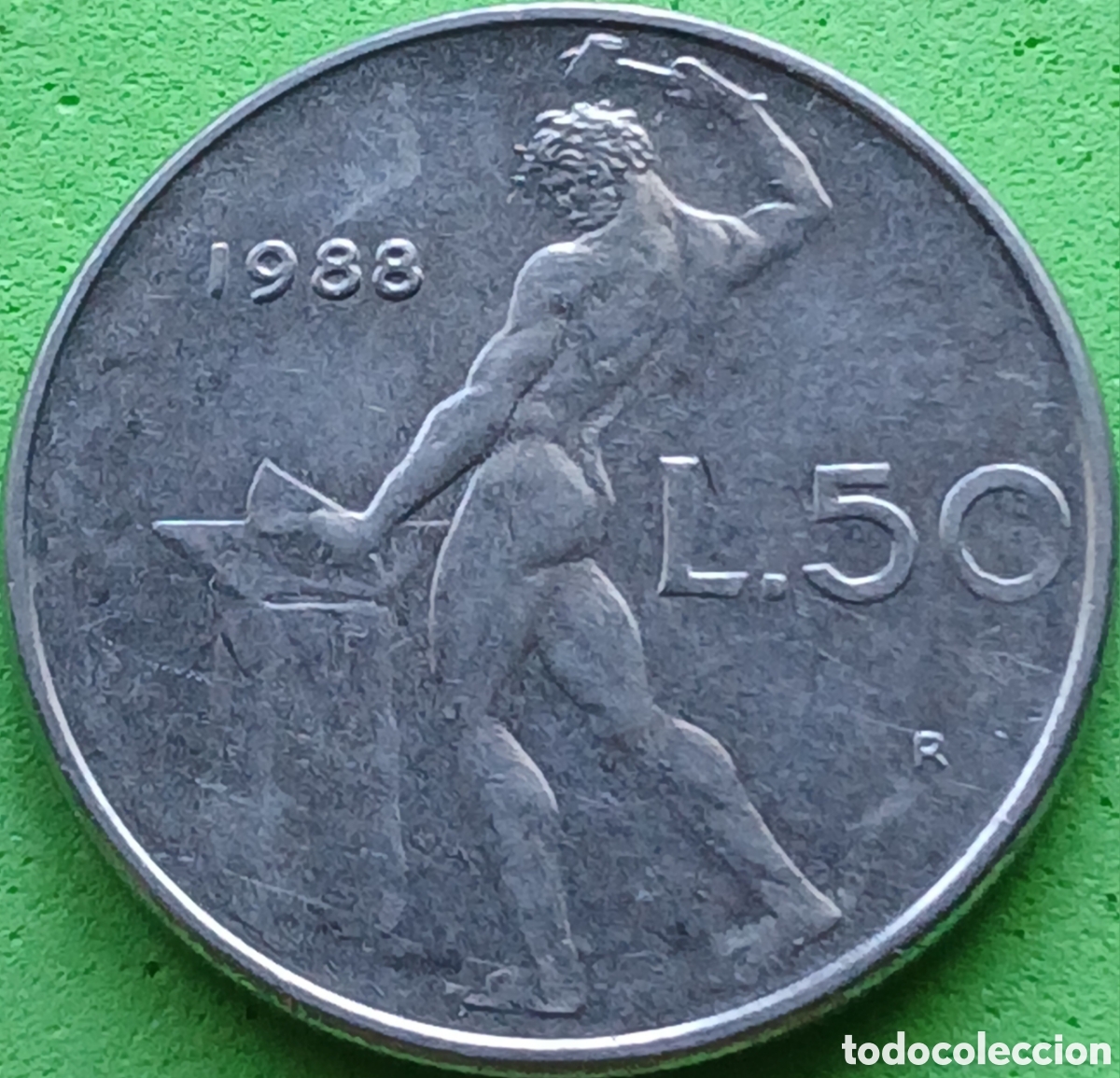 Monedas antiguas de Europa: Italia 50 liras 1988 km#95.1
