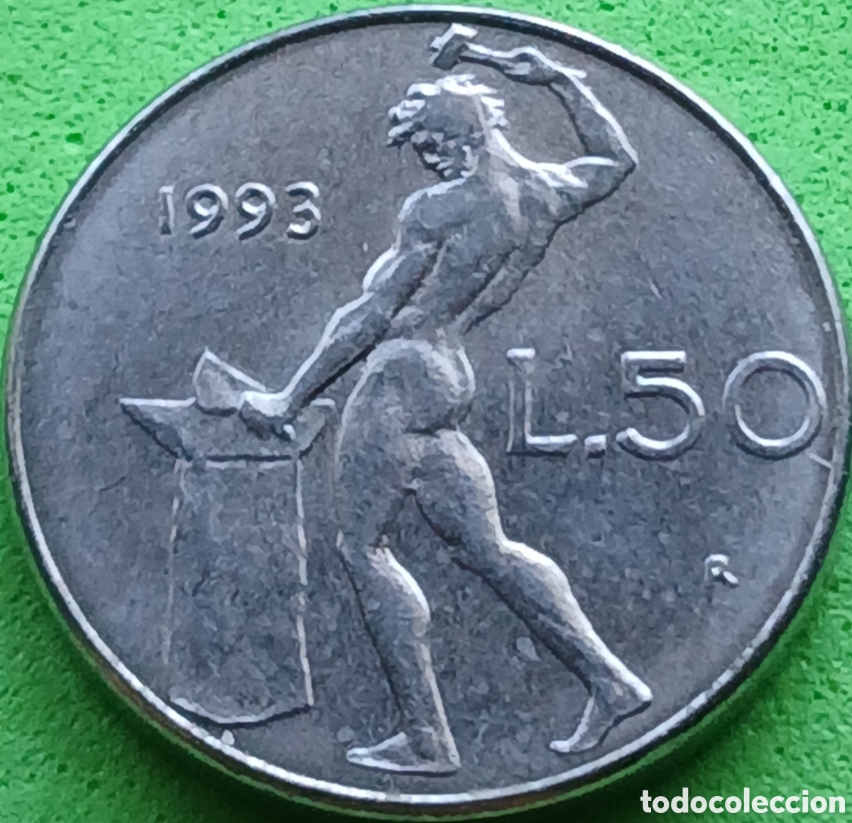 Monedas antiguas de Europa: Italia 50 liras 1993 km#95.2