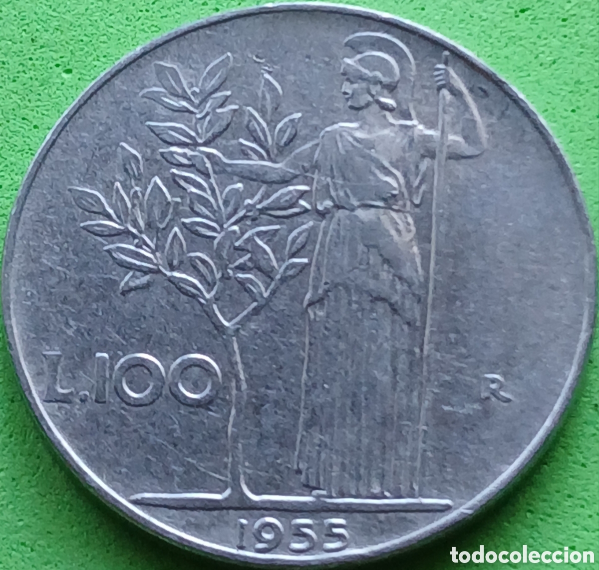 Monedas antiguas de Europa: Italia 100 liras 1955 km#96.1