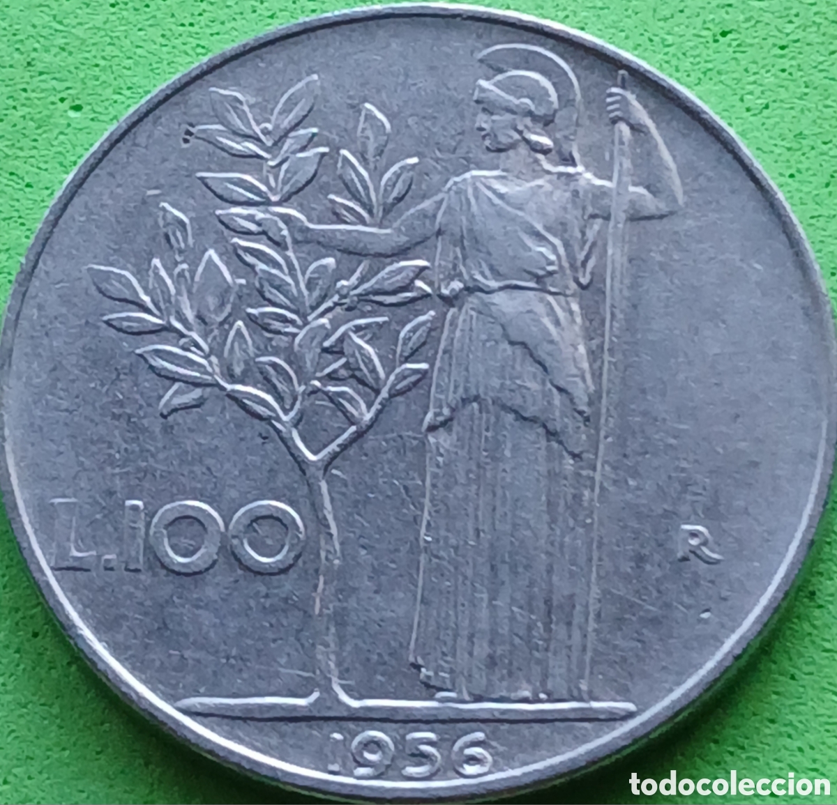 Monedas antiguas de Europa: Italia 100 liras 1956 km#96.1