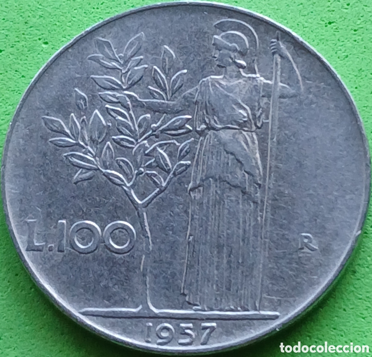 Monedas antiguas de Europa: Italia 100 liras 1957 km#96.1