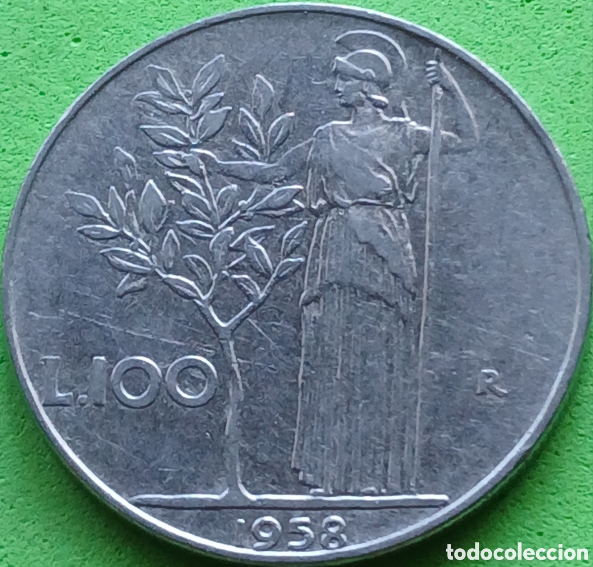 Monedas antiguas de Europa: Italia 100 liras 1958 km#96.1