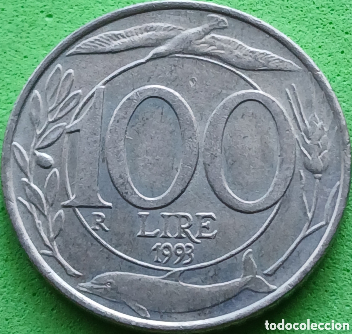 Monedas antiguas de Europa: Italia 100 liras 1993 km#159 cabeza grande