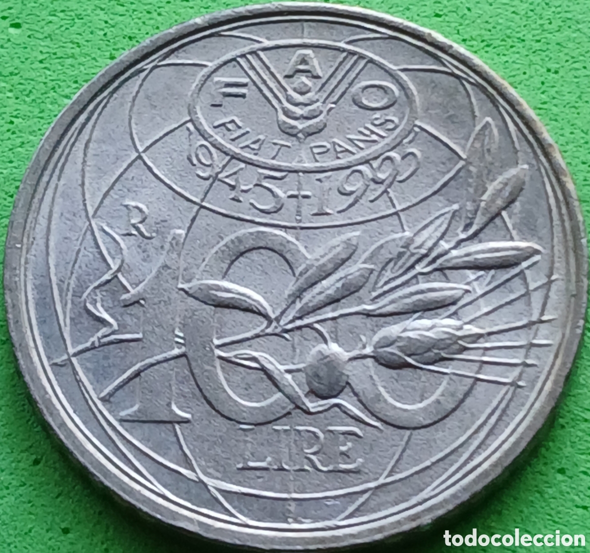 Monedas antiguas de Europa: Italia 100 liras 1995 km#180 FAO