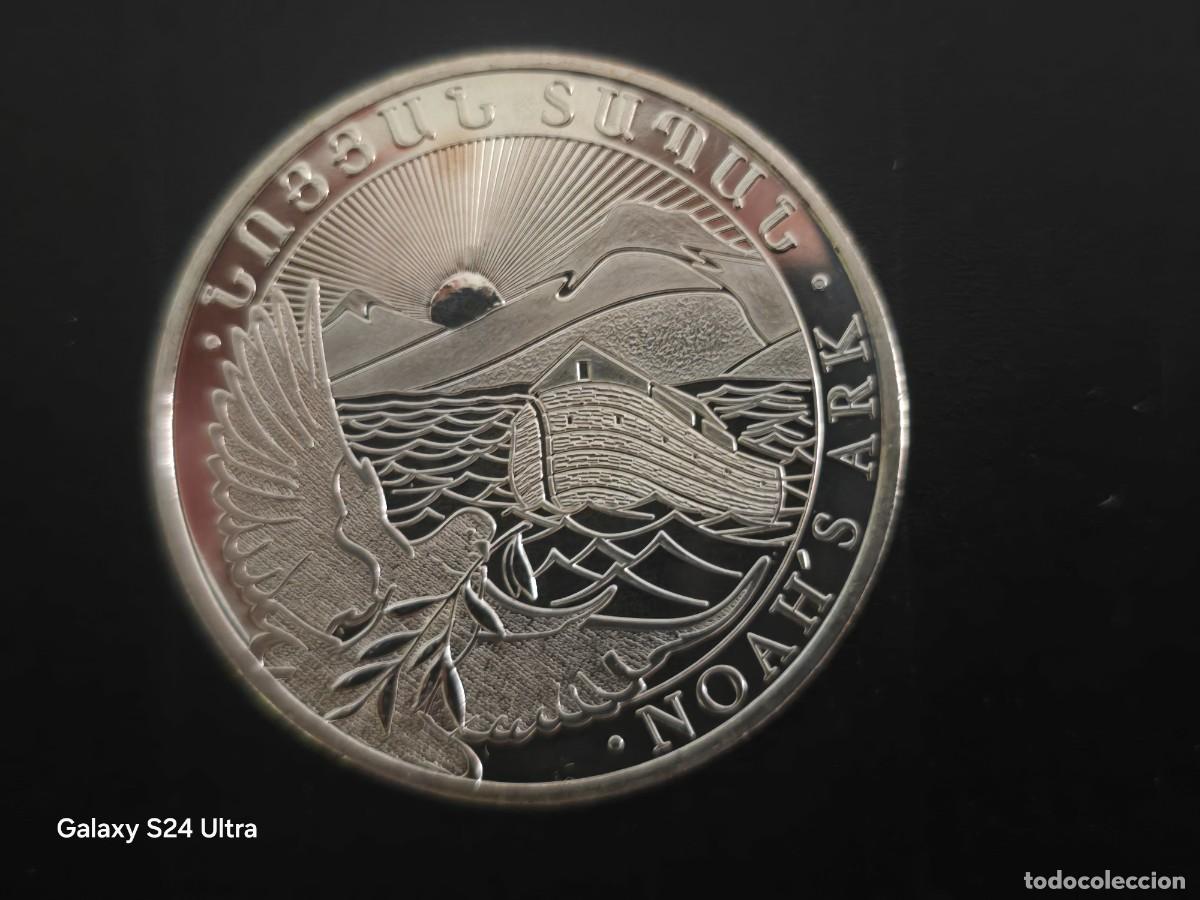 Monedas antiguas de Europa: 1 ONZA DE PLATA PURA DE 2016...ARMENIA...ARCA DE NOE....SIN CIRCULAR...LA DE LAS FOTOS