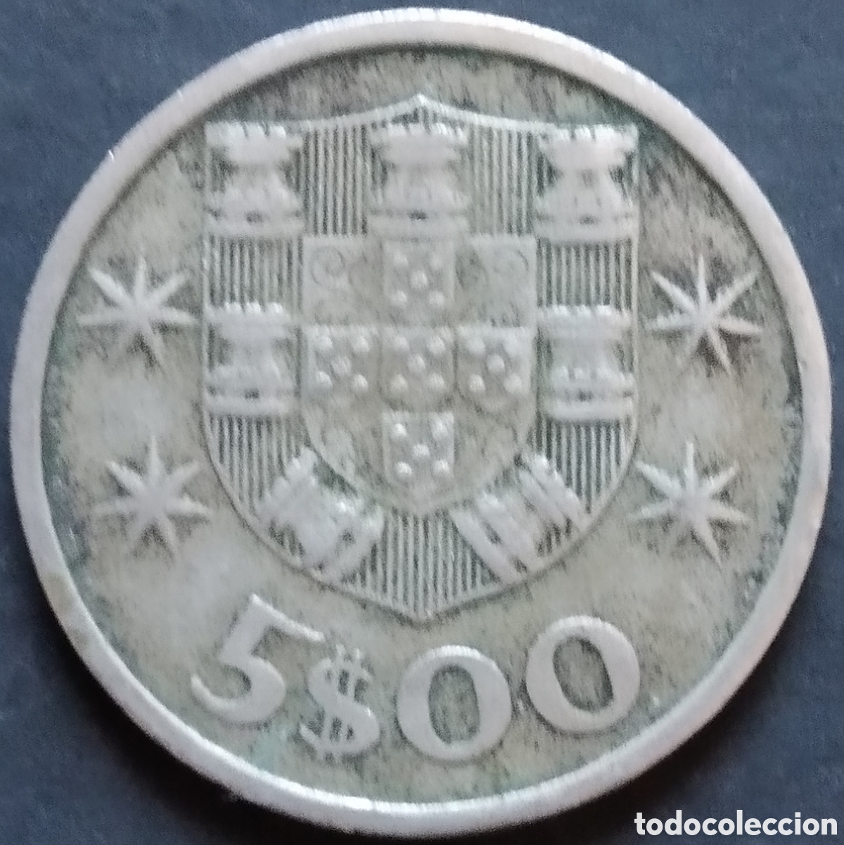 Monedas antiguas de Europa: MONEDA - PORTUGAL 5 ESCUDOS 1965