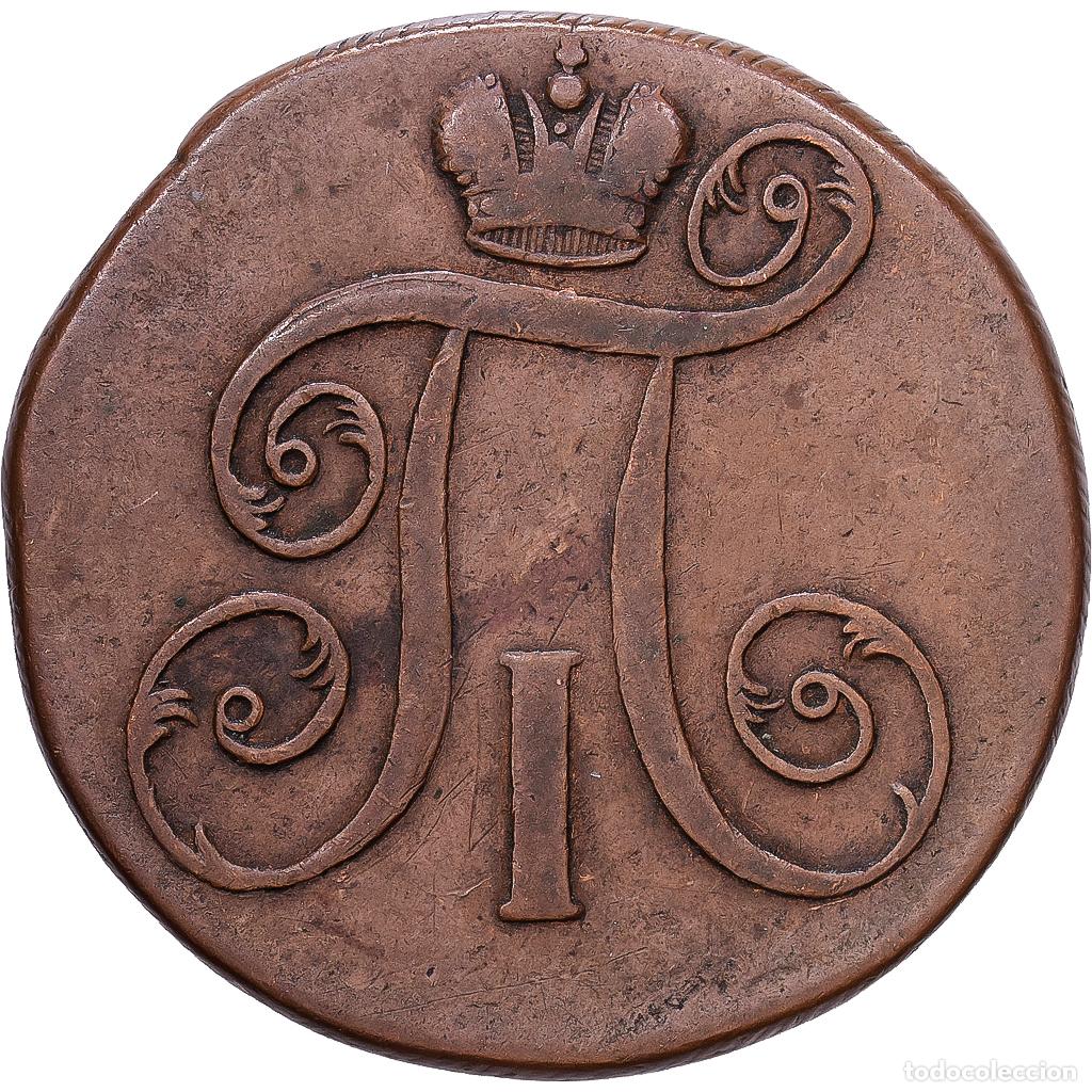 Monedas antiguas de Europa: [#1547403] Rusia, Pavel I, 2 Kopeks, 1799, Ekaterinbourg, Cobre, BC+, KM:C95.3