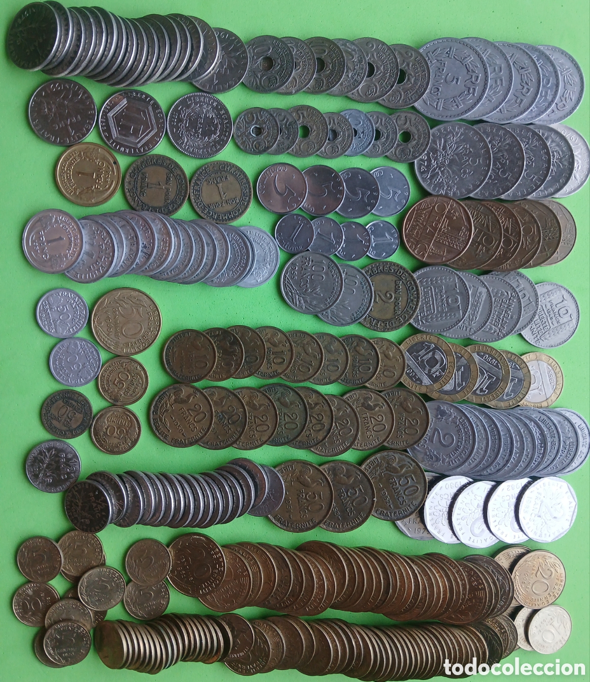Monedas antiguas de Europa: Francia lote 247 monedas/diferentes fechas/cecas.