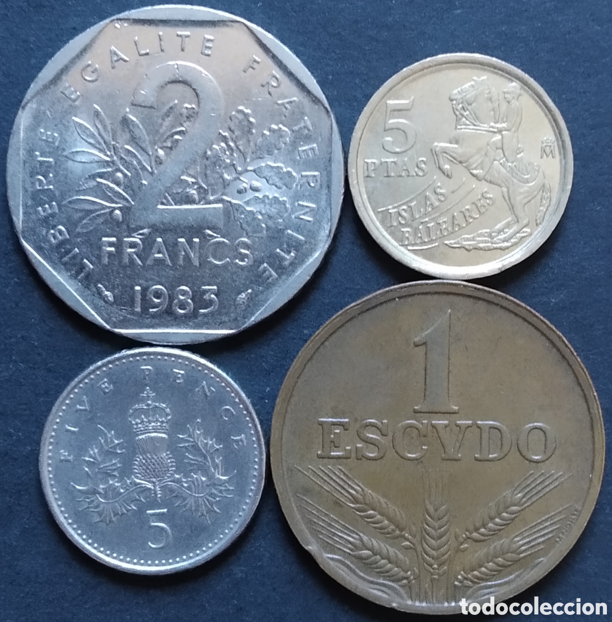 Monedas antiguas de Europa: LOTE MONEDAS N&deg; 0195 - LOTE DE 4 MONEDAS INTERNACIONALES