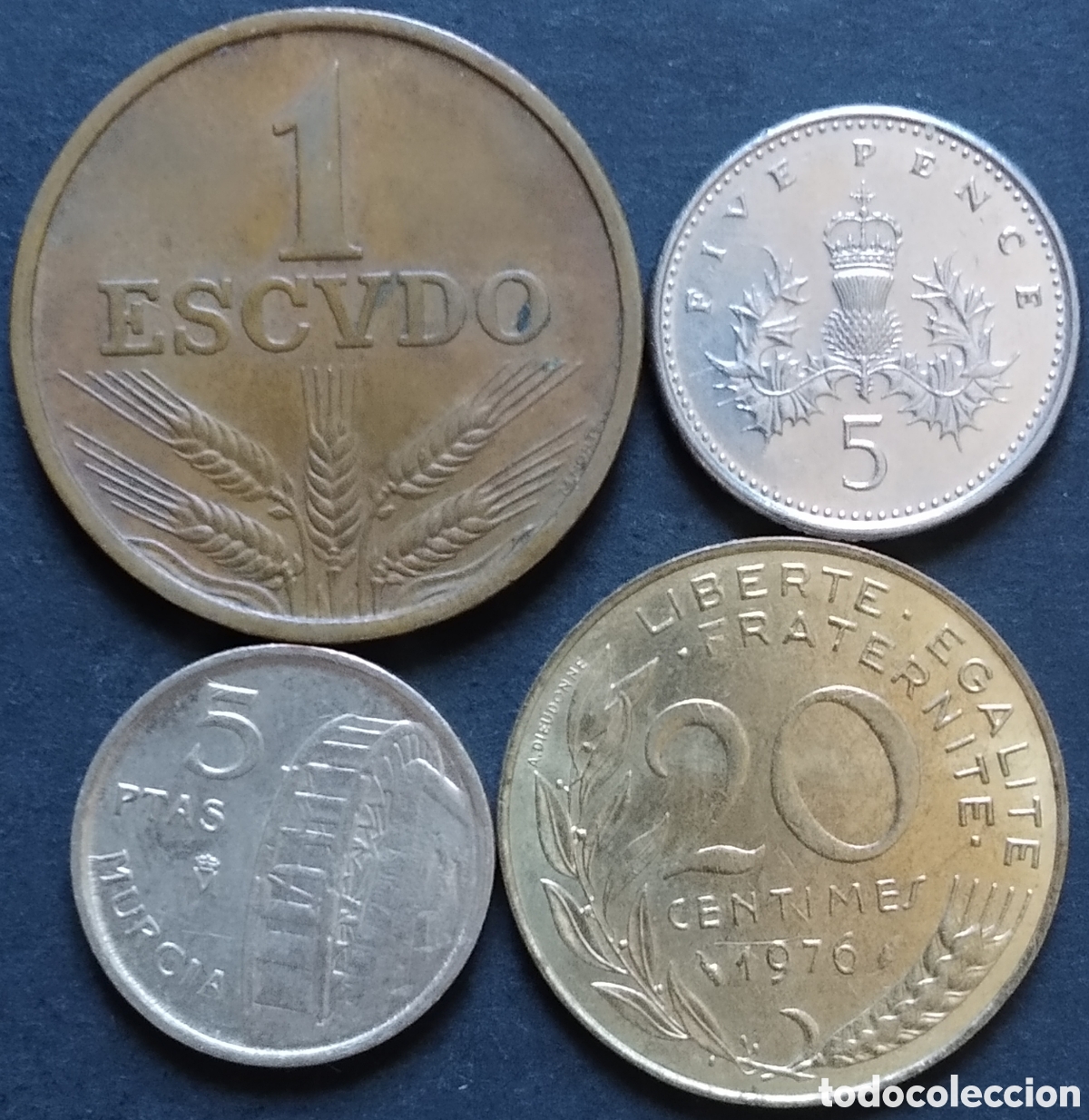 Monedas antiguas de Europa: LOTE MONEDAS N&deg; 0198 - LOTE DE 4 MONEDAS INTERNACIONALES