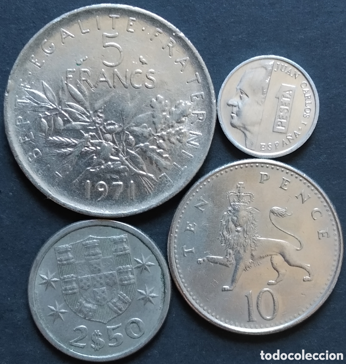 Monedas antiguas de Europa: LOTE MONEDAS N&deg; 0200 - LOTE DE 4 MONEDAS INTERNACIONALES
