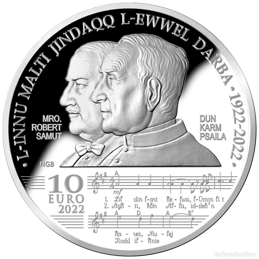 Monedas antiguas de Europa: MALTA 10 euros plata 2022 Innu Malti