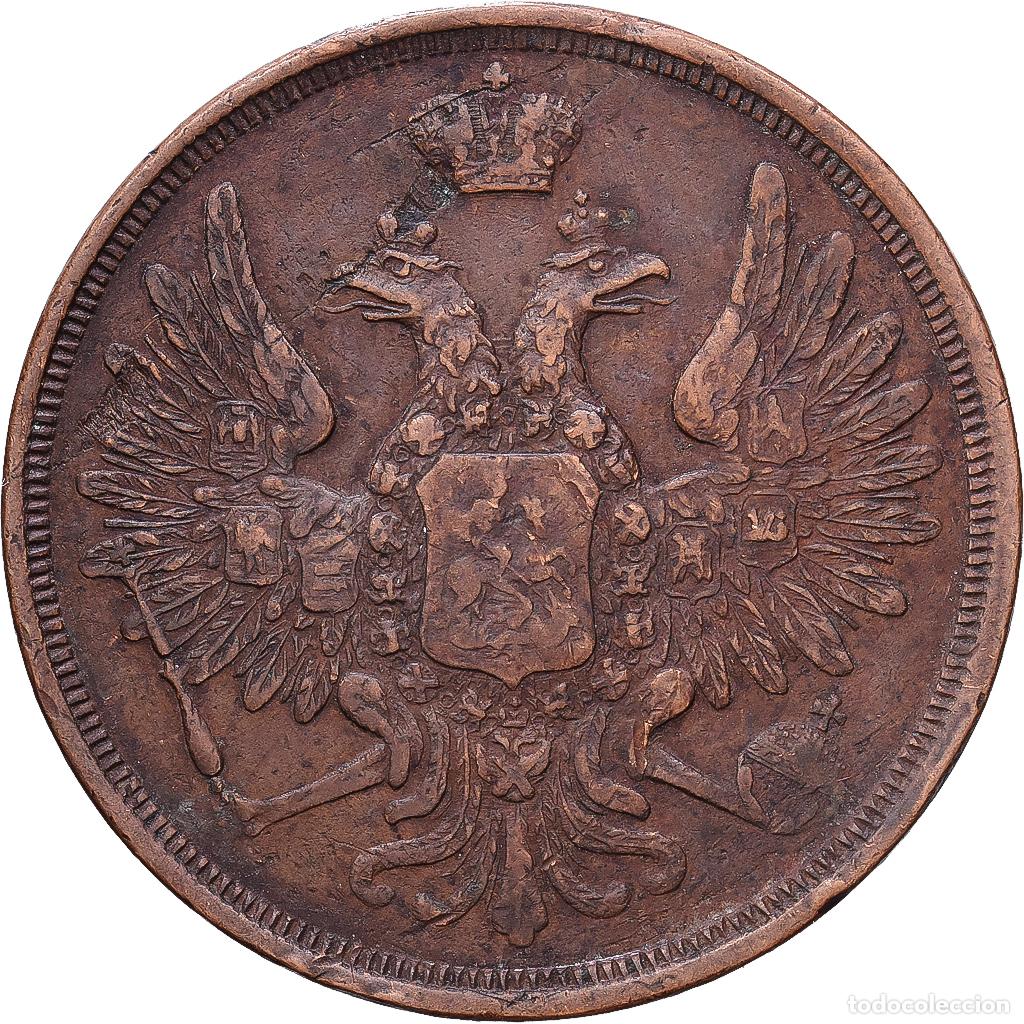 Monedas antiguas de Europa: [#1547437] Rusia, Nicolas I, 3 Kopeks, 1852, Ekaterinbourg, Cobre, BC+