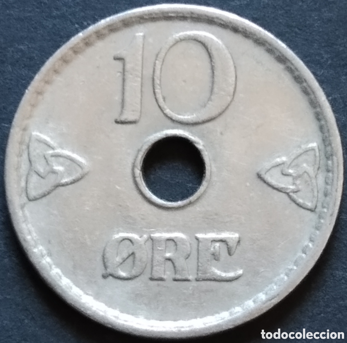 Monedas antiguas de Europa: MONEDA - NORUEGA 10 ORE 1949