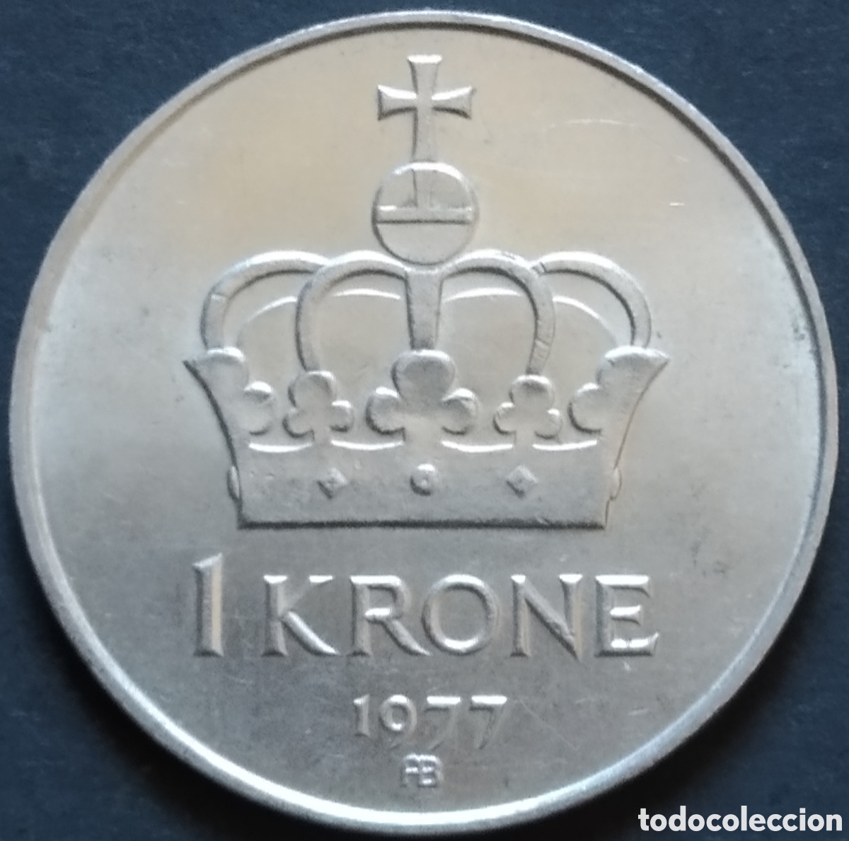 Monedas antiguas de Europa: MONEDA - NORUEGA 1 CORONA 1977