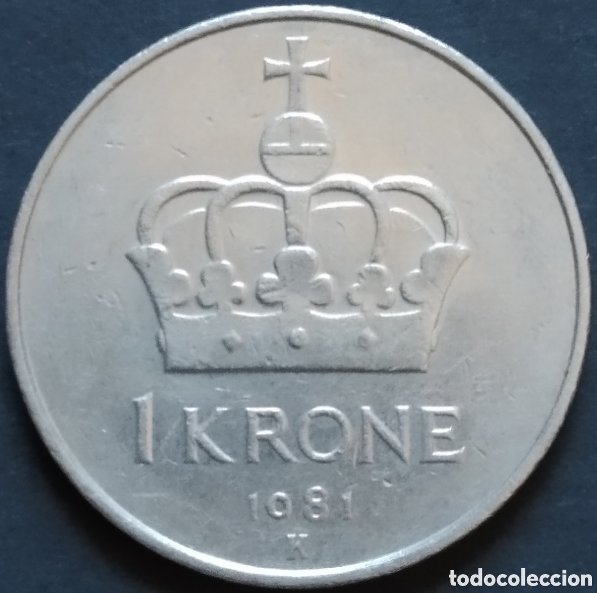 Monedas antiguas de Europa: MONEDA - NORUEGA 1 CORONA 1981