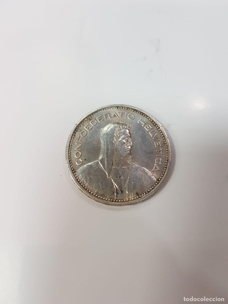 Monedas antiguas de Europa: SUIZA- 5 FRANCOS-1965-PLATA