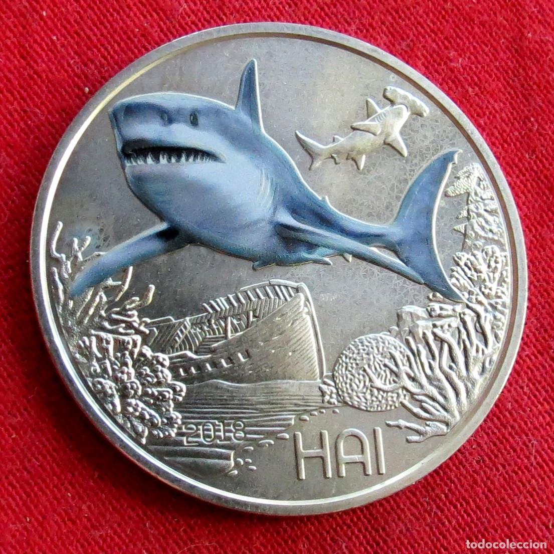 Monedas antiguas de Europa: AUSTRIA 3 euros 2018 tibur&oacute;n