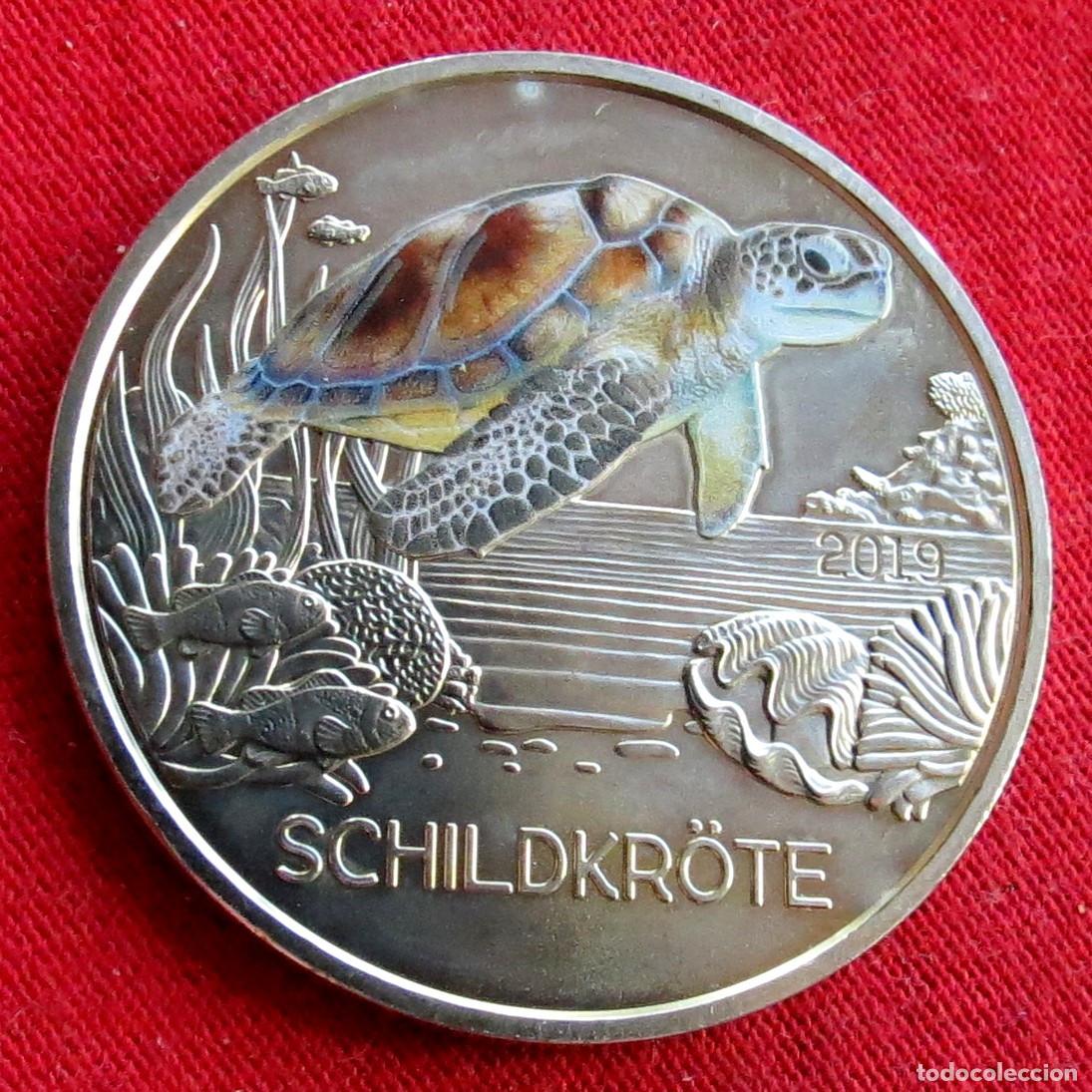 Monedas antiguas de Europa: AUSTRIA 3 euros 2019 tortuga