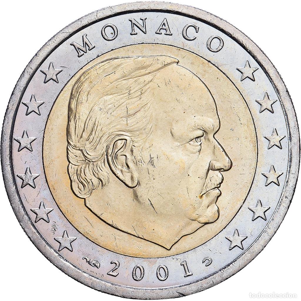 Monedas antiguas de Europa: [#1547416] M&oacute;naco, Rainier III, 2 Euro, 2001, MDP, Bimet&aacute;lico, MBC, KM:186
