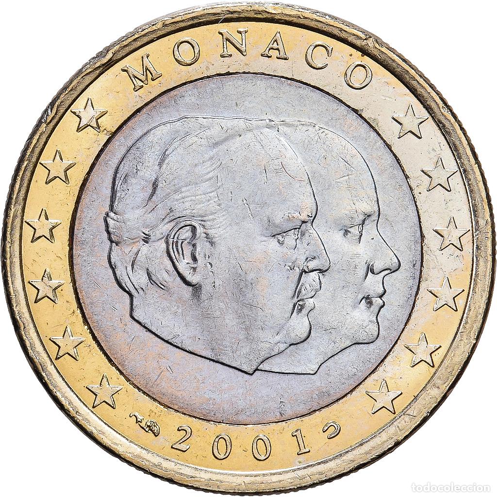 Monedas antiguas de Europa: [#1547417] M&oacute;naco, Rainier III & Albert, 1 Euro, 2001, MDP, Bimet&aacute;lico, MBC+, KM:173