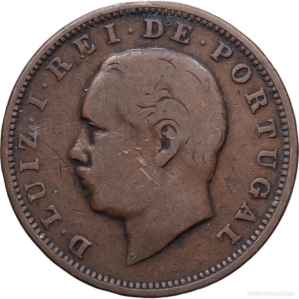Monedas antiguas de Europa: [#1547413] Portugal, Luiz I, 20 Reis, 1884, Cobre, BC+, KM:527