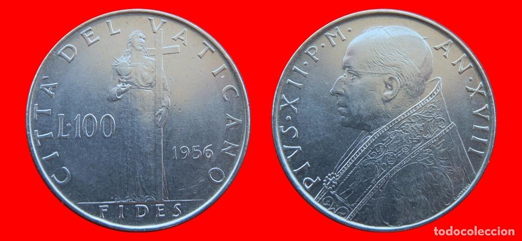 Monedas antiguas de Europa: 100 LIRAS 1956 VATICANO-155759