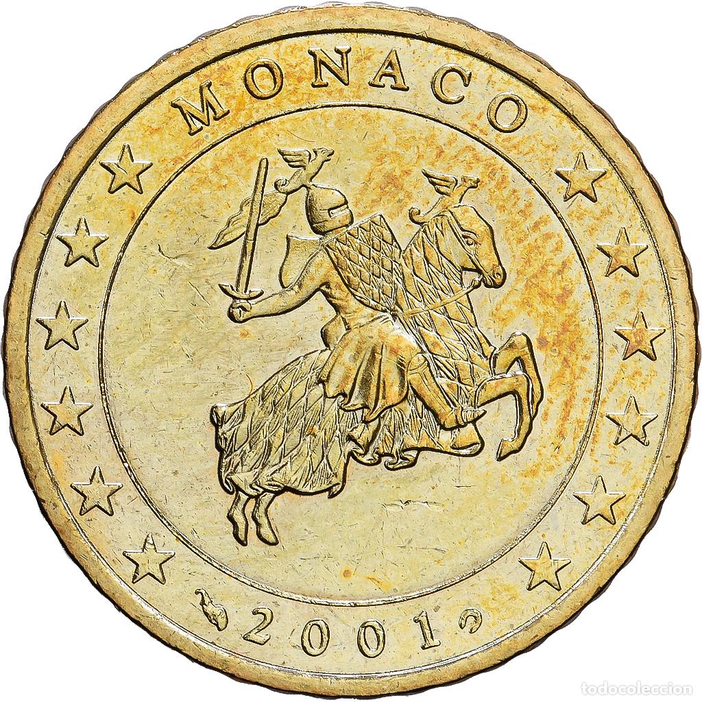 Monedas antiguas de Europa: [#1547418] M&oacute;naco, Rainier III, 50 Euro Cent, 2001, MDP, Nordic gold, EBC, KM:172