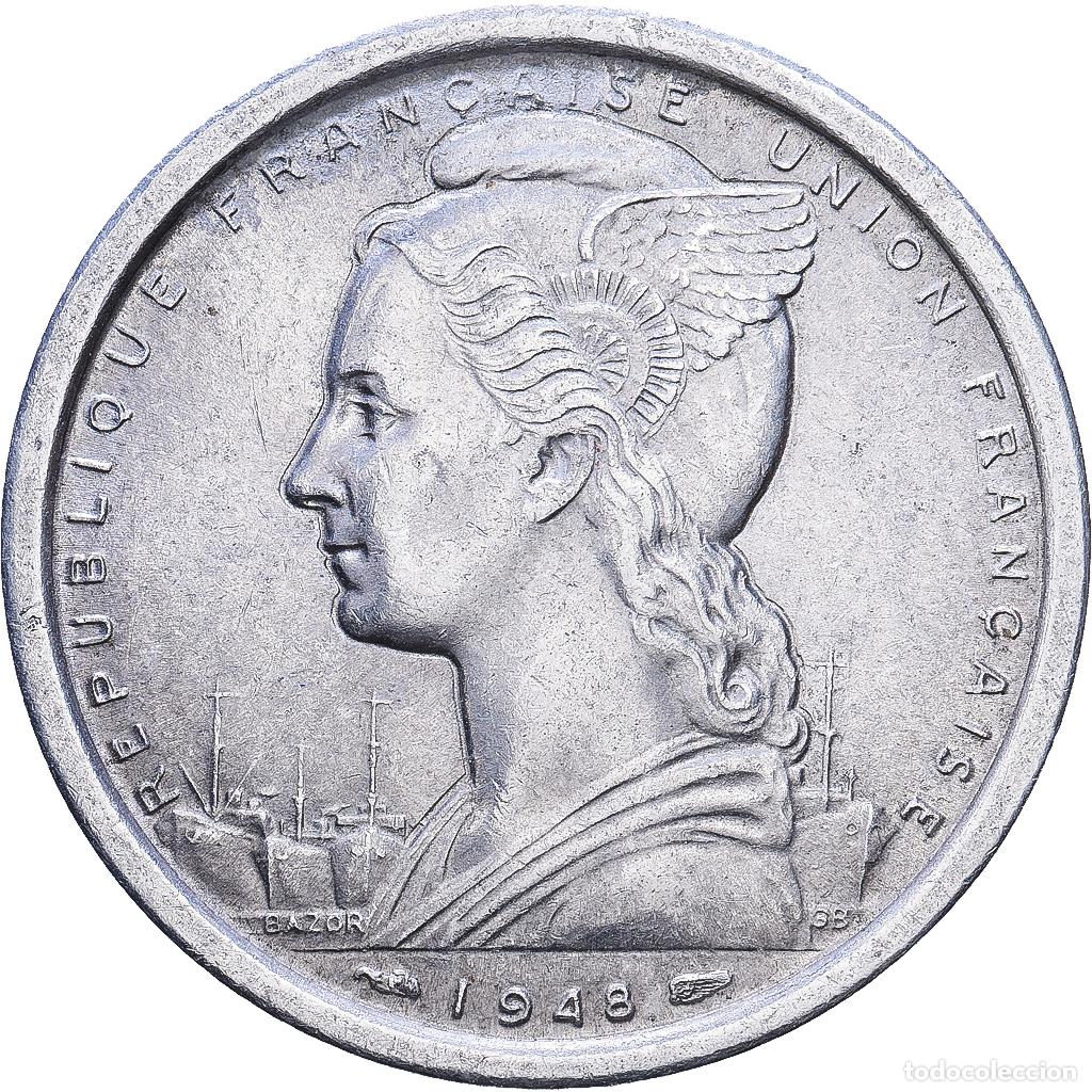 Monedas antiguas de Europa: [#1547425] San Pedro y Miquel&oacute;n, 2 Francs, 1948, MDP, Aluminio, MBC, KM:2