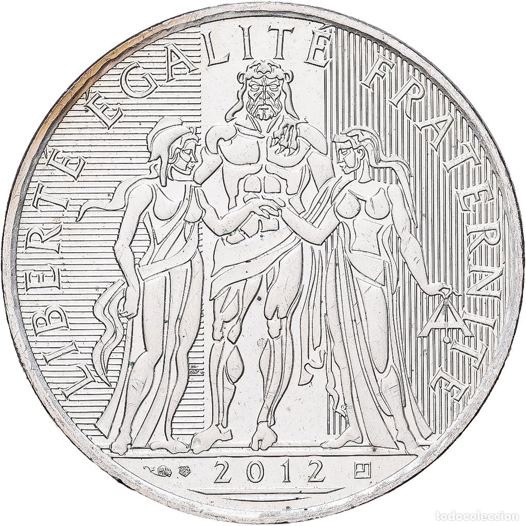 Monedas antiguas de Europa: [#1216517] Francia, 10 Euro, Hercule, 2012, SC, Plata, Gadoury:EU516, KM:2073