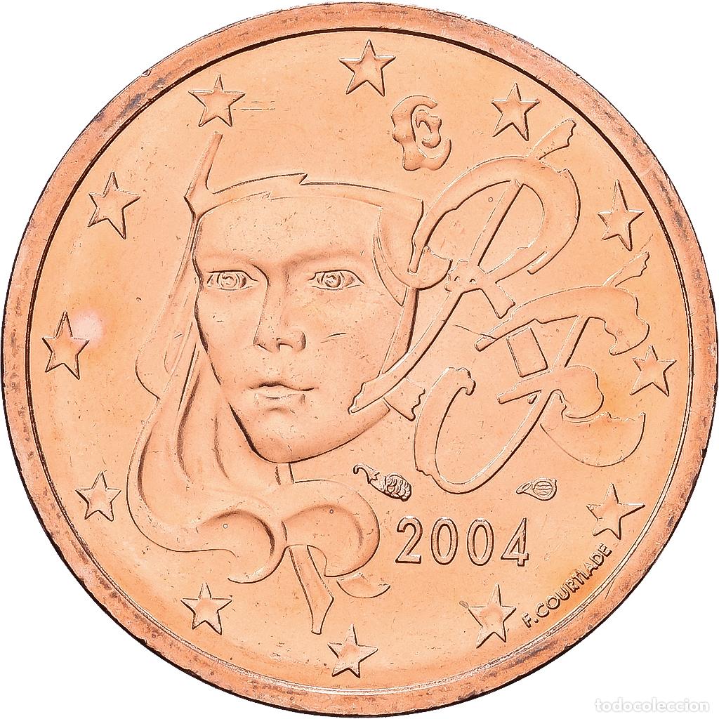 Monedas antiguas de Europa: [#1216779] Francia, 2 Euro Cent, 2004, Paris, Cobre chapado en acero, FDC, Gadoury:2