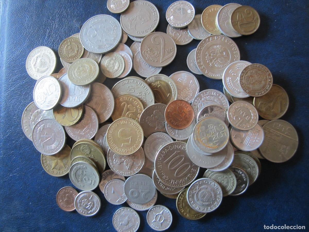 Alte M&uuml;nzen aus Europa: 100 monedas de pa&iacute;ses comunistas. Todos tipos diferentes