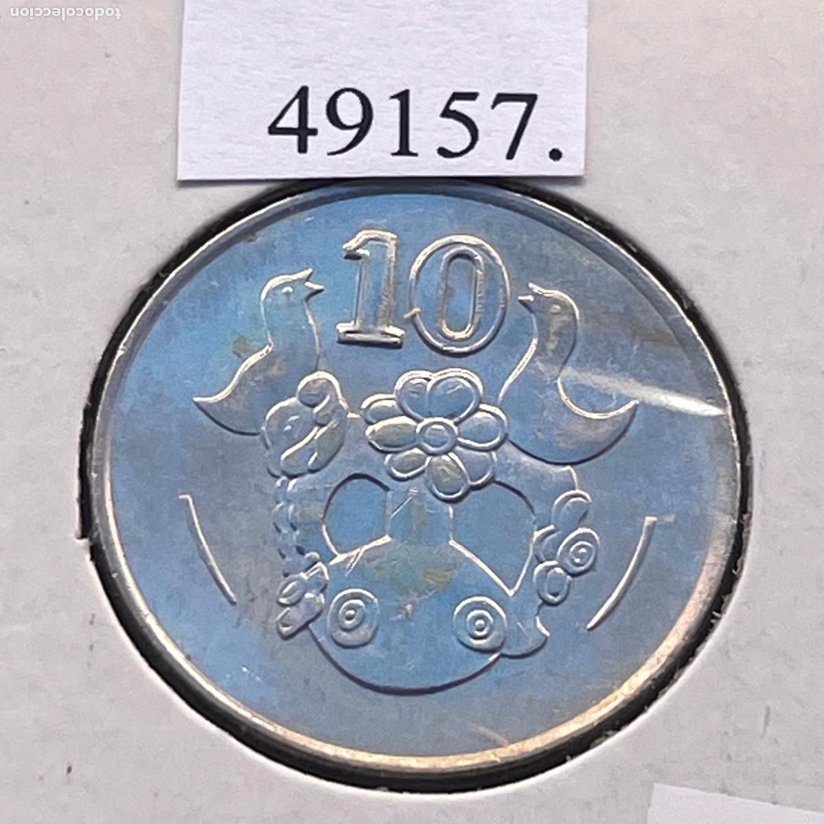 Monedas antiguas de Europa: Chipre 10 c&eacute;ntimos 1994