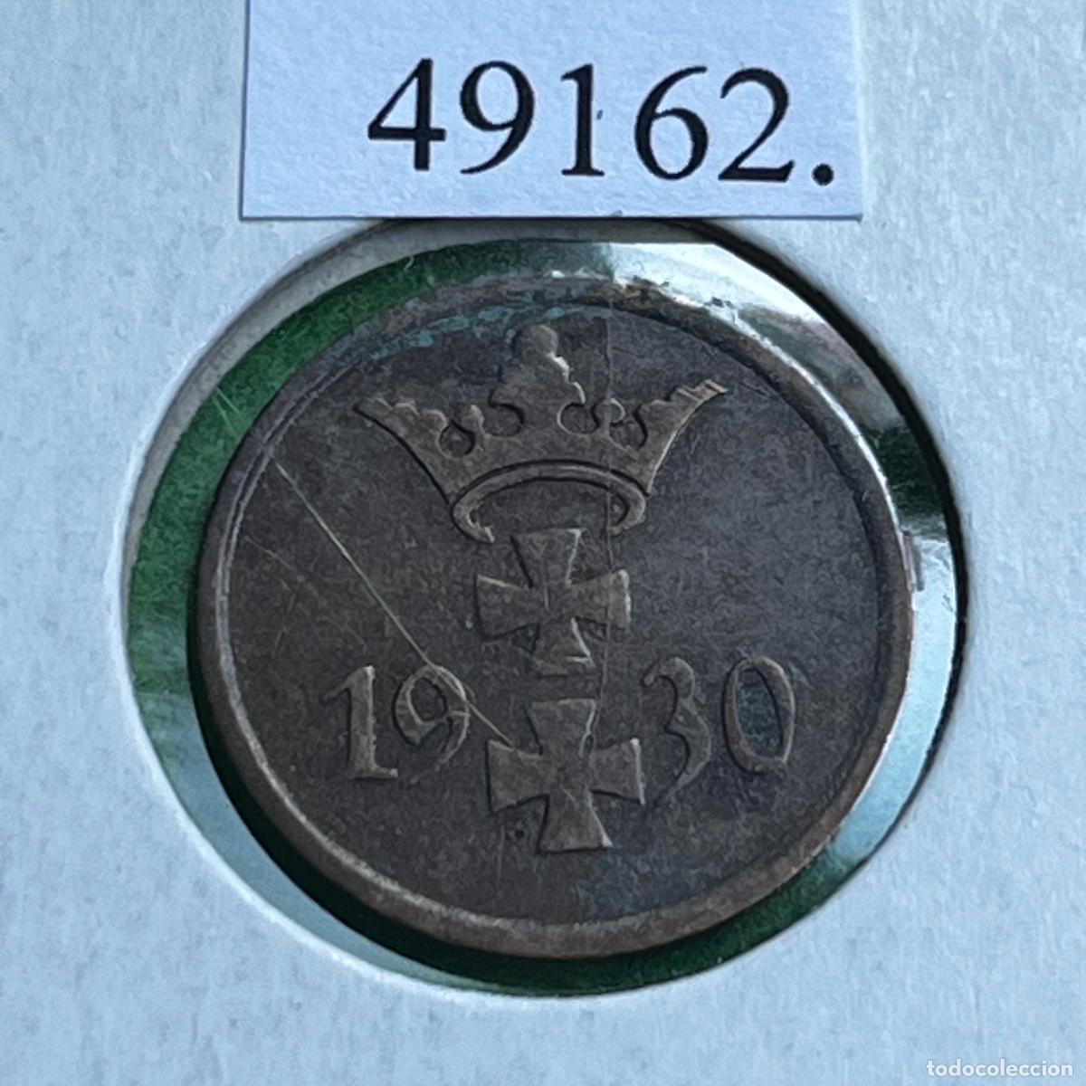 Monedas antiguas de Europa: Ciudad Libre de D&aacute;nzig, 1 Pfennig 1930 (actual Gdańsk, Polonia)