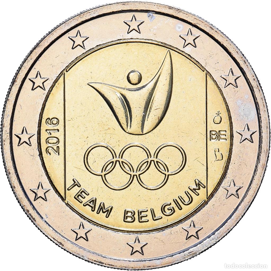 Monedas antiguas de Europa: [#1513964] B&eacute;lgica, 2 Euro, jeux d'&eacute;t&eacute; de Rio de Janeiro, 2016, Brussels, Bimet&aacute;lico