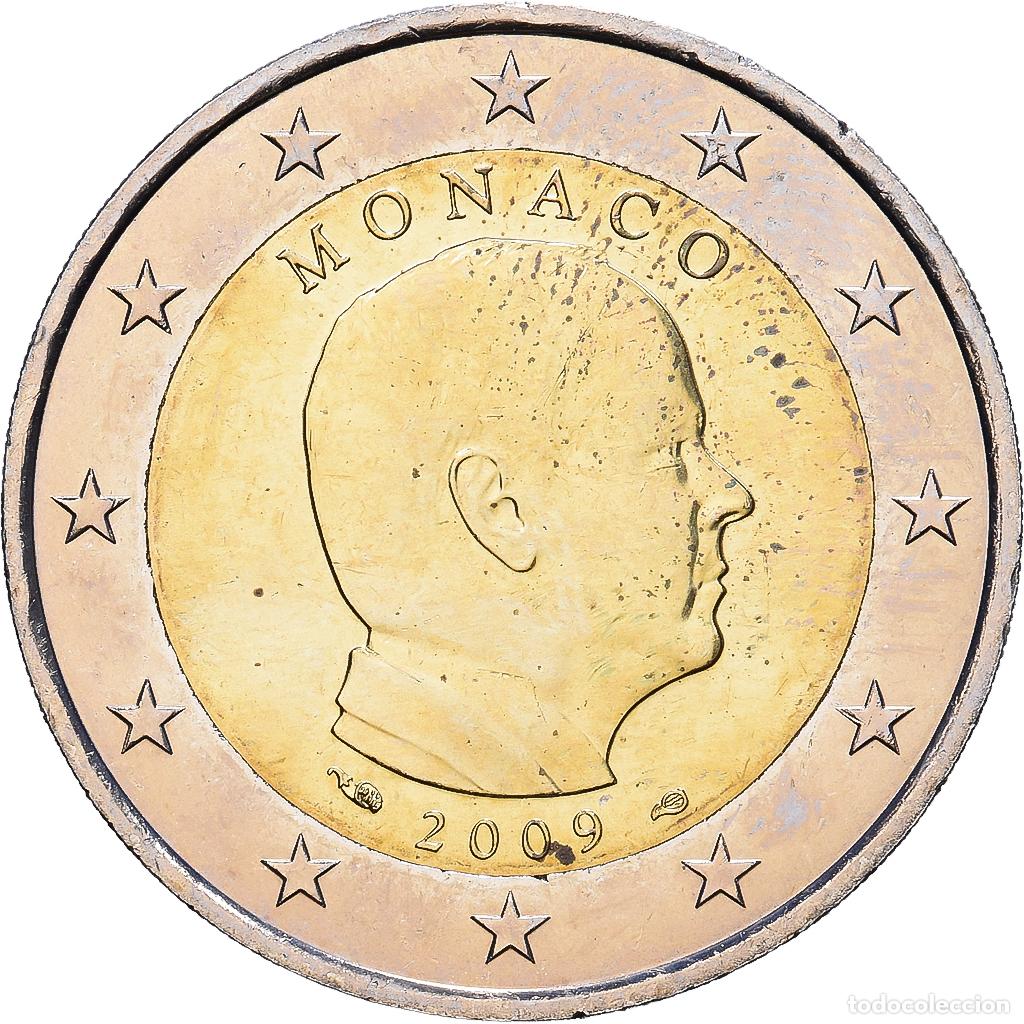 Monedas antiguas de Europa: [#1513962] M&oacute;naco, Albert II, 2 Euro, 2009, MDP, Bimet&aacute;lico, MBC+, KM:195