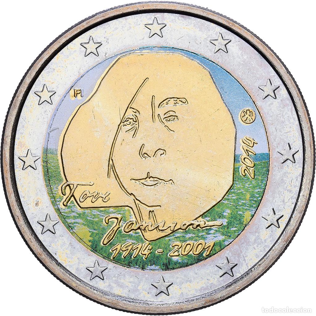Monedas antiguas de Europa: [#1216714] Finlandia, 2 Euro, Colourized, 2014, Vantaa, Bimet&aacute;lico, SC, KM:194