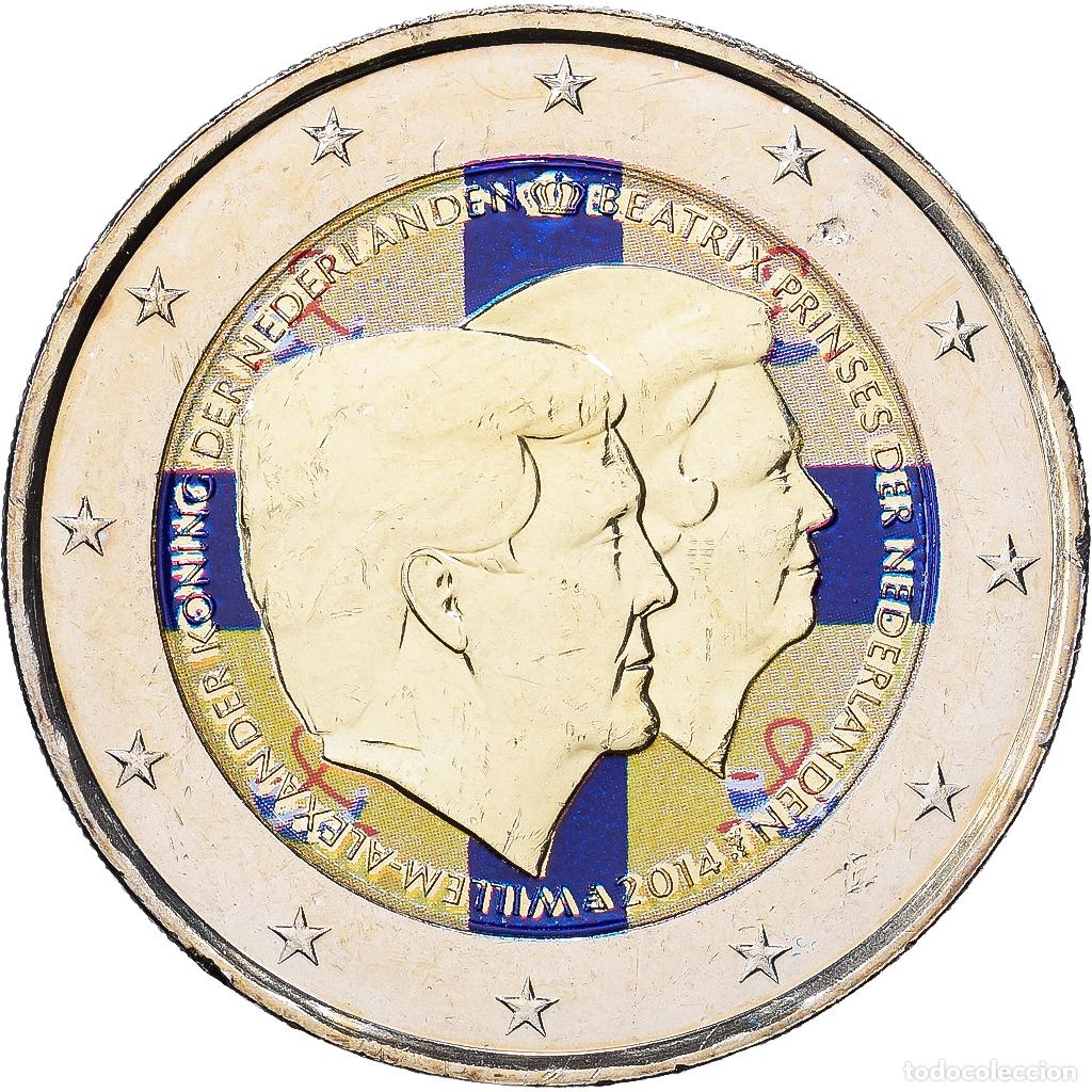 Monedas antiguas de Europa: [#1216724] Pa&iacute;ses Bajos, 2 Euro, Willem-Alexander, Colourized, 2014, Bimet&aacute;lico, SC
