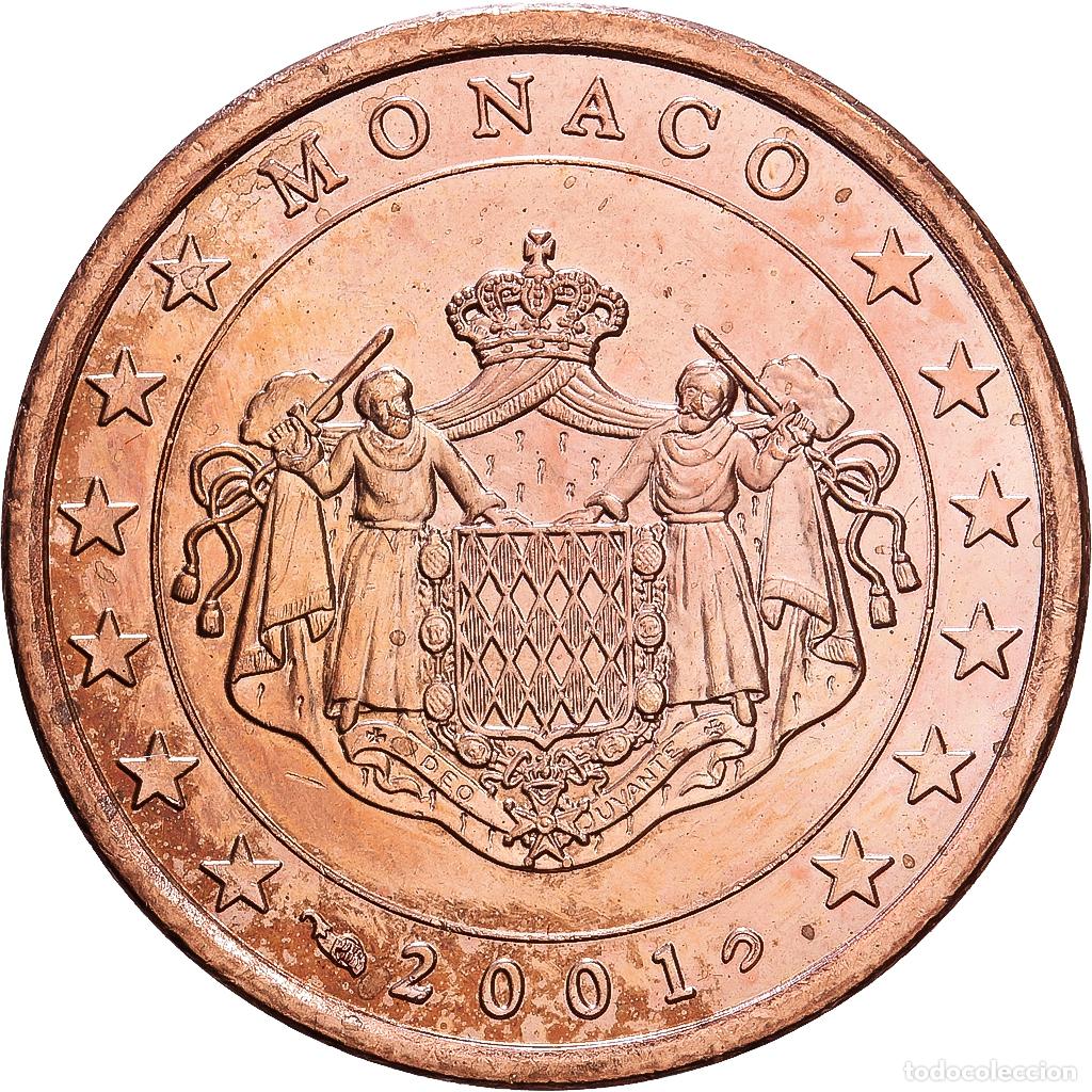 Monedas antiguas de Europa: [#1547421] M&oacute;naco, Rainier III, 5 Euro Cent, 2001, MDP, Cobre chapado en acero, EBC