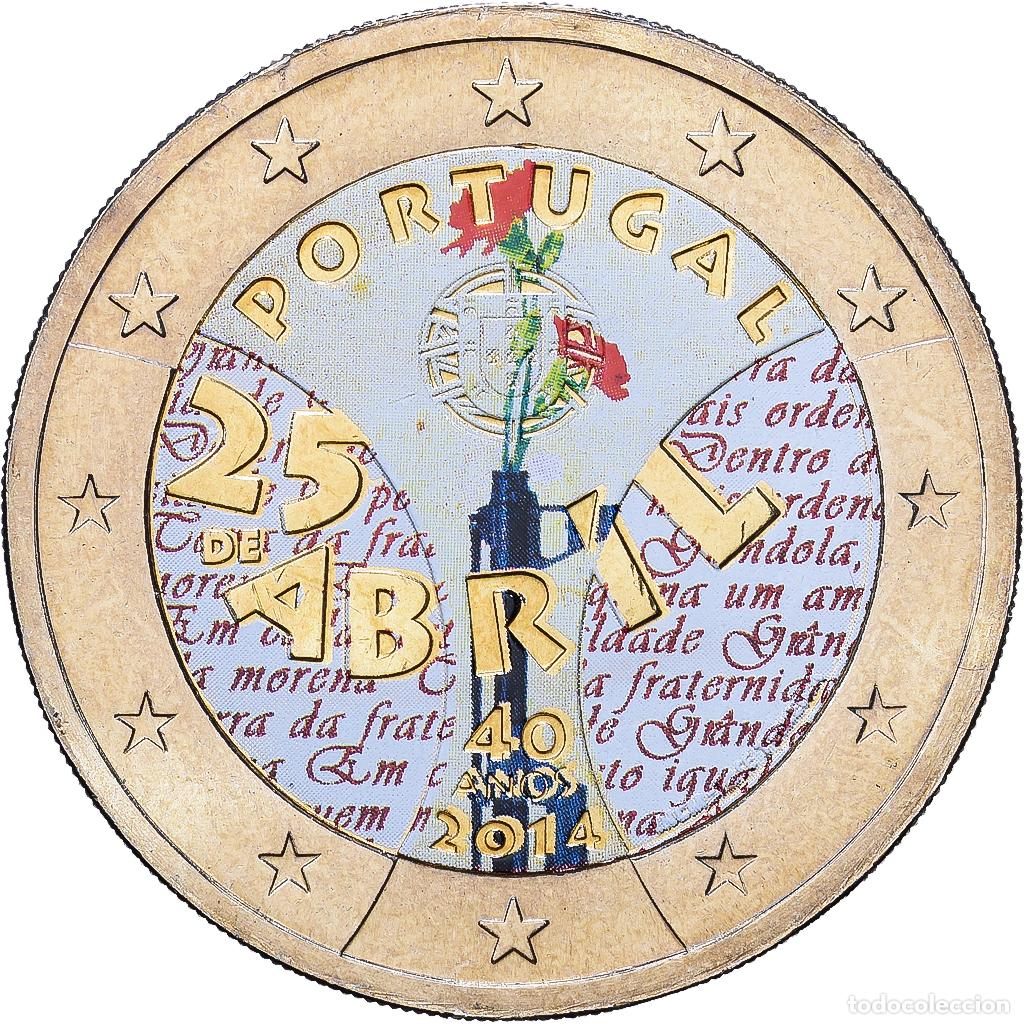 Monedas antiguas de Europa: [#1216725] Portugal, 2 Euro, Colourized, 2014, Lisbon, Bimet&aacute;lico, EBC
