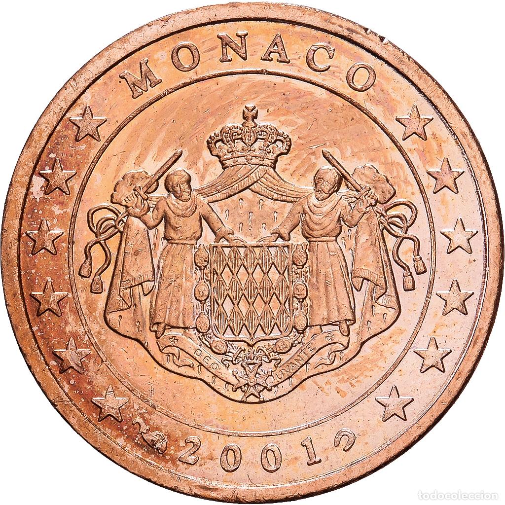 Monedas antiguas de Europa: [#1547422] M&oacute;naco, Rainier III, 2 Euro Cent, 2001, MDP, Cobre chapado en acero, EBC