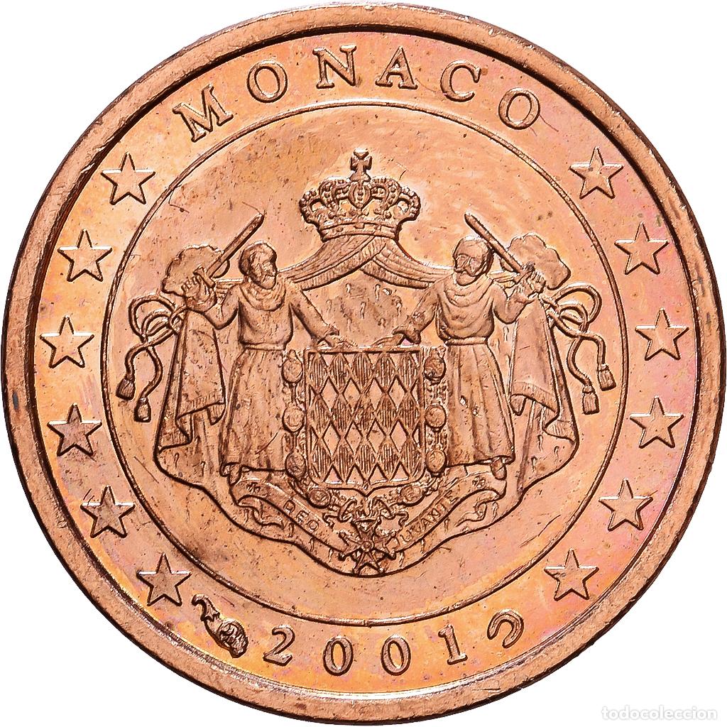 Monedas antiguas de Europa: [#1547423] M&oacute;naco, Rainier III, 1 Centime, 2001, MDP, Cobre chapado en acero, EBC, KM:167