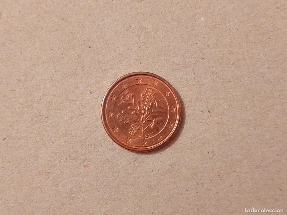 Monedas antiguas de Europa: Moneda 1 centimo Alemania, a&ntilde;o 2017