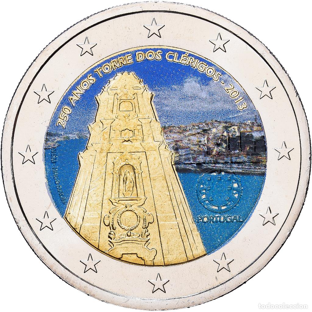 Monedas antiguas de Europa: [#1216731] Portugal, 2 Euro, Colourized, 2013, Porto, Bimet&aacute;lico, SC, KM:New