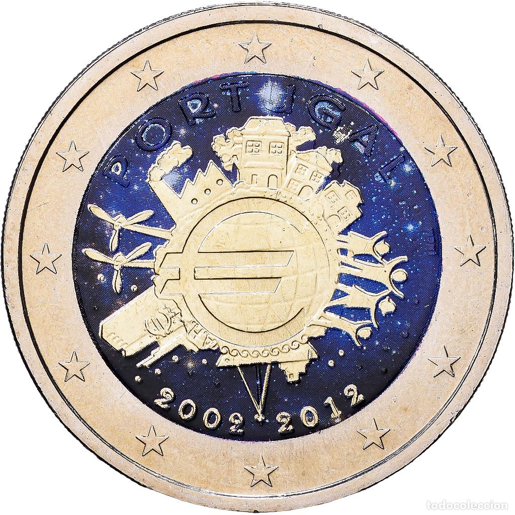 Monedas antiguas de Europa: [#1216733] Portugal, 2 Euro, Colourized, 2012, Lisbon, Bimet&aacute;lico, SC, KM:812