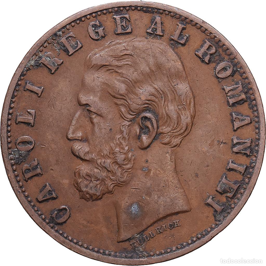 Monedas antiguas de Europa: [#1547447] Ruman&iacute;a, Carol I, 5 Bani, 1884, Bucarest, Cobre, BC+, KM:19
