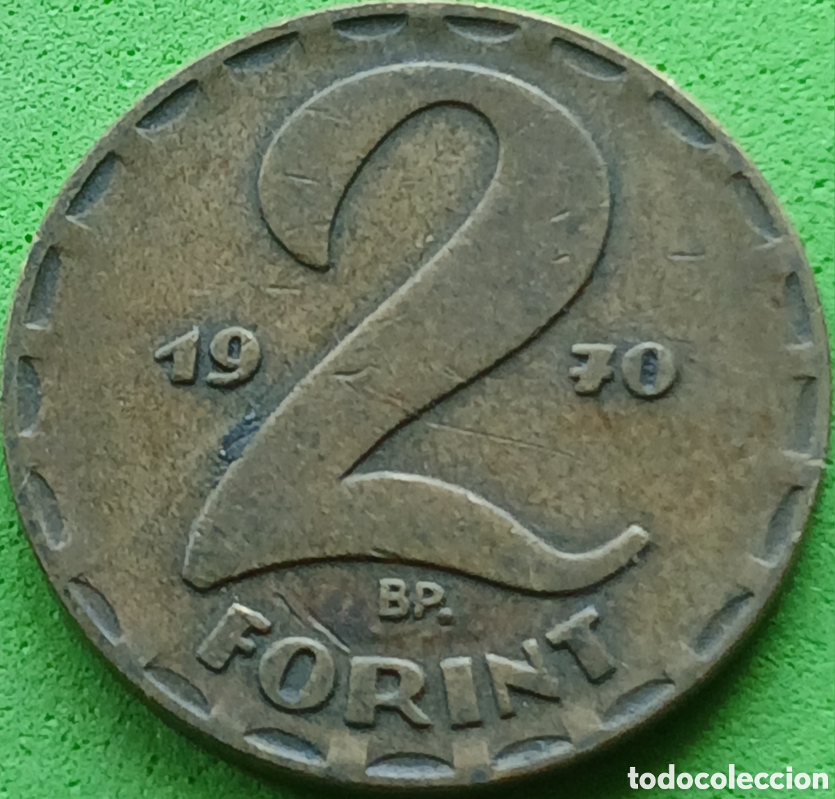 Monedas antiguas de Europa: Hungr&iacute;a 2 forint 1970 km#591