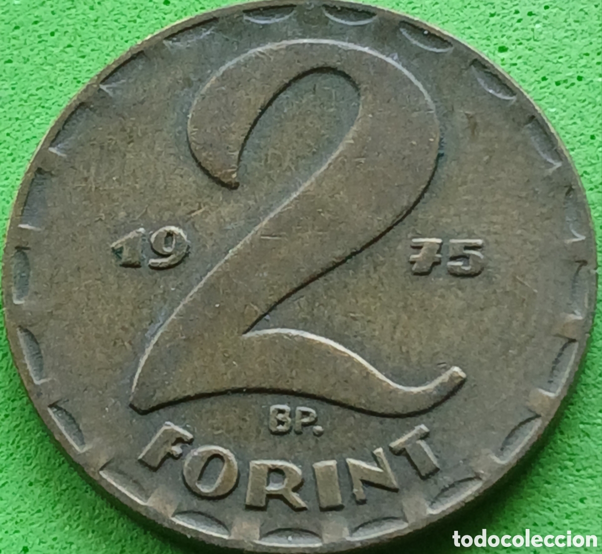 Monedas antiguas de Europa: Hungr&iacute;a 2 forint 1975 km#591